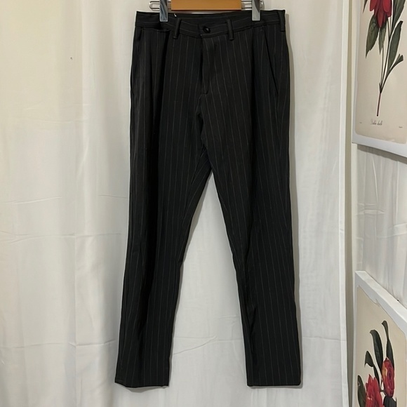 Zara Grey with White Striped Pant